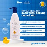  Sữa tắm gội xả cho bé 3in1 Noodle & Boo Kinder - Creme Douce 16Oz 473ml 