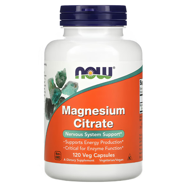  Viên uống bổ dung Now Magnesium Citrate Nervous System Support 120 viên 