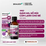  NK - Siro hỗ trợ giảm ho, sổ mũi do cảm lạnh Brauer Sambucus Black Elderberry Cold & Flu Forte 100ml 
