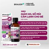  CTY - Siro hỗ trợ giảm ho, sổ mũi do cảm lạnh Brauer Sambucus Black Elderberry Cold & Flu Forte 100ml 
