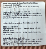  NK - Nước rửa tay dạng bọt BBW Gentle & Clean Foaming Hand Soap Cranberry & Gala Apple 8.75Oz 259ml 