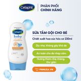  NK - Sữa tắm gội cho bé Cetaphil Baby Wash & Shampoo With Organic Calendula 230ml 