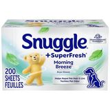  Giấy thơm quần áo Snuggle Fabric Softener Dryer Sheets 5 in 1 Plus - SuperFresh Morning Breeze 200 tờ 