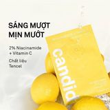  NK - Tách lẻ mặt nạ cấp ẩm, dưỡng sáng Candid Niacinamide Vitamin C Water Gel Mask 22.22g 