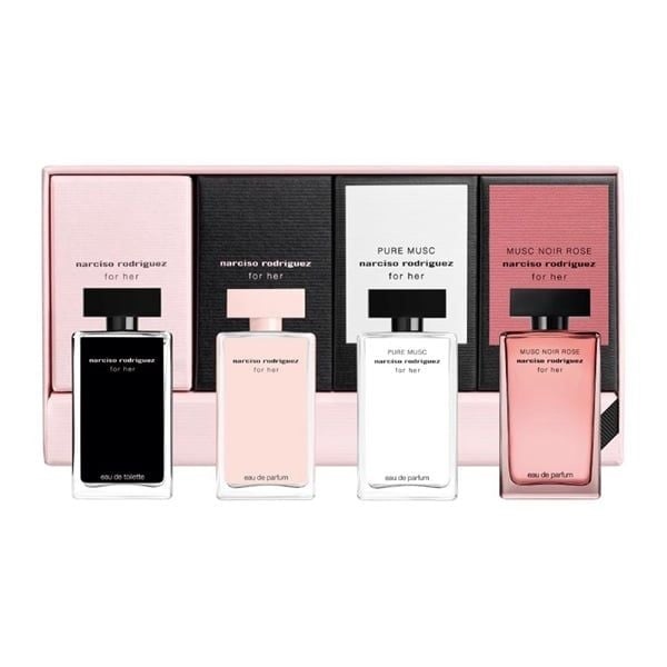  Set 4 chai nước hoa mini cho nữ Narciso Rodriguez For Her Collection 0.25Oz 7.5 ml 