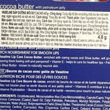  NK - Son dưỡng môi giúp cấp ẩm, ngừa nứt nẻ bơ ca cao Vaseline Lip Therapy Cacao Butter 0.16Oz 4.8g 