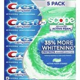  Set 5 Kem đánh răng Crest Complete Whitening Plus Scope Advanced Active Foam 8.2oz 232g 