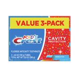  Set 3 Crest Kids' Cavity Protection Toothpaste Sparkle Fun Flavor 13.8Oz 391g 