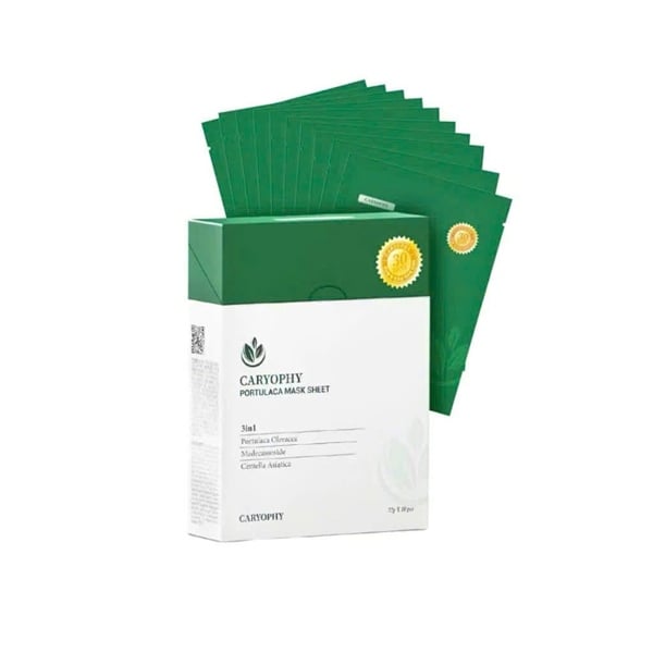  Mặt nạ giảm mụn, mờ thâm và dưỡng da Caryophy Portulaca Mask Sheet 10 miếng 
