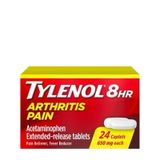  Viên uống hỗ trợ giảm đau hạ sốt Tylenol 8Hr Arthritis Pain Relief Extended-Release Caplets 24 viên 