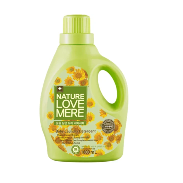  NK - Nước giặt quần áo trẻ em thuần chay Nature Love Mere chiết xuất Hoa cúc 1.8L 