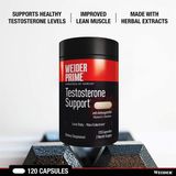  Viên uống tăng cường Testosterone cho nam giới Weider Prime Testosterone Support 120 viên 