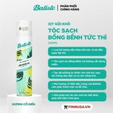  CTY - Dầu Gội Khô Batiste Original Hương Cổ điển 200ml 