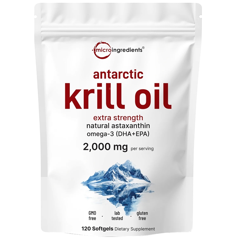  Viên uống bổ sung Micro Ingredients Antarctic Krill Oil Supplement 2,000mg 120 viên 