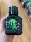  (Úc) Viên uống thơm miệng Breath Pearls Original Fresh Mint 50 viên 
