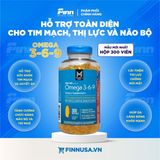  Viên uống dầu cá Member's Mark Omega 3-6-9 Dietary Supplement 300 viên 
