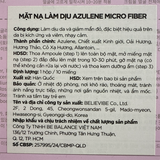  NK - Hộp 10 miếng mặt nạ làm dịu da vải vi sợi Be’Balance Azulene Micro Fiber Mask 