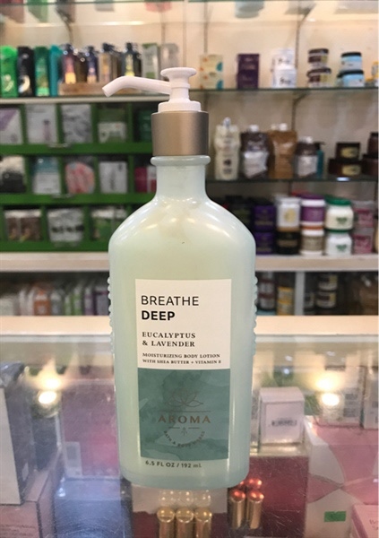Lotion dưỡng da cho cơ thể BBW Aromatherapy Breathe Deep Eucalyptus Lavender 6.5Oz 192ml