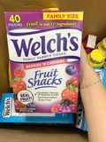  (S09/26) Kẹo Welch's Fruit Snacks Berries 'n Cherries 40 gói 0.8Oz 0.9kg 