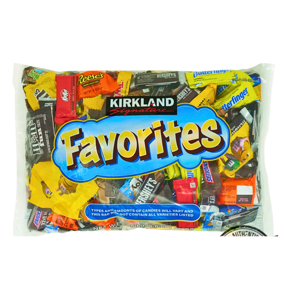  Kẹo socola tổng hợp Kirkland Signature Favorites Chocolate Bag 90Oz 2.55kg 