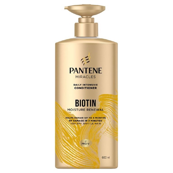  (Úc) Dầu xả Pantene 3 Minute Miracle Moisture Renewal With Biotin Daily Intensive Conditioner 600 ml 