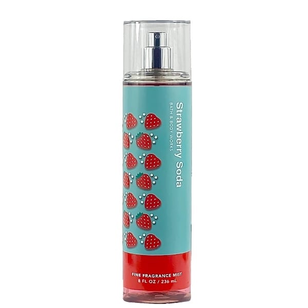  Xịt thơm body BBW Strawberry Soda Fine Fragrance Mist 8Oz 236ml 
