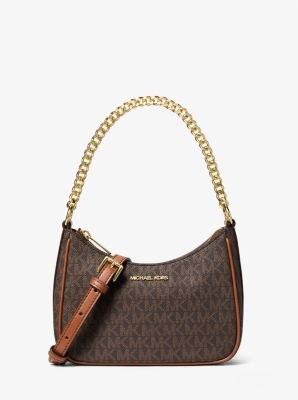  Túi MK Jet Set Signature Logo Convertible Crossbody Bag Color BROWN 35F5GTVC0B 