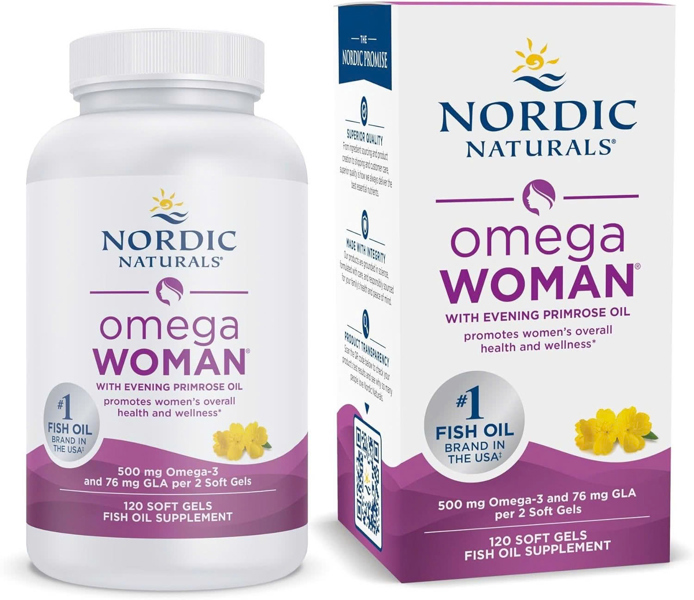  Viên uống bổ sung Omega cho nữ Nordic Naturals Omega Woman 500mg 120 viên 