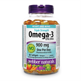  NK - Viên uống bổ sung Omega 3 Webber Naturals Triple Strength Omega-3 900mg 80 viên 