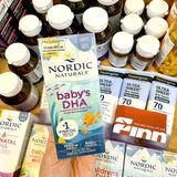  NK - Siro bổ sung Omega 3, Vitamin D3 phát triển trí não cho bé sơ sinh Nordic Naturals Baby's DHA Liquid with Dropper 1050mg 2Oz 60ml 