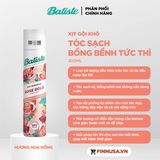  NK - Dầu gội khô Batiste Dry Shampoo Rose Gold Radiant Rose hương hoa hồng 200ml 