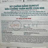  NK - Xịt chống nắng chống nước Suncut Kose SPF 50+ PA++++ Perfect Spray Super Waterproof 60g 