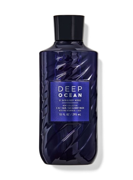  Gel tắm cho nam BBW Deep Ocean 3-in-1 Hair, Face and Body 10Oz 295ml 
