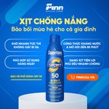  (SALE-T6/26) Xịt chống nắng Coppertone Sport Sunscreen Broad Spectrum SPF 50 Water Resistant Spray Sunscreen 5.5Oz 156g 
