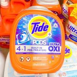  Viên giặt Tide Pods with Ultra Oxi Laundry Detergent Pods 104 viên 98Oz 2.78kg 