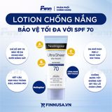  Lotion chống nắng Neutrogena Ultra Sheer Dry-Touch Sunscreen SPF 70 lotion 3Oz 88ml 