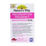  NK - Vitamin tổng hợp cho bà bầu Nature's Way PreConception Pregnancy Breastfeeding Plus 30 viên 