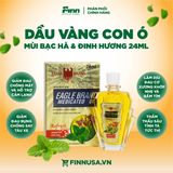  NK - Dầu vàng Eagle Brand Medicated Oil Refeshing Peppermint Clove Bud - Mùi Đinh Hương Và Bạc Hà 0.8Oz 24ml 