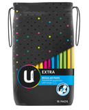  (SALE-T3/26) ( Úc ) Băng vệ sinh U by Kotex Pads Extra Regular Wings 16 miếng 