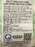  NK - Bông tẩy trang cotton tự nhiên Elanor Original Pure Cotton 120 miếng 