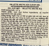  NK - Lăn khử mùi Gillette Clear Gel Antiperspirant/Deodorant – Clear Shield Arctic Ice – 72HR Sweat Protection (3.8 oz / 107 g) 