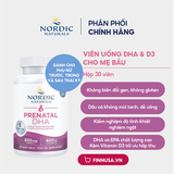  NK - Viên uống bổ sung cho mẹ bầu Nordic Natural Prenatal DHA 830mg Omega 3 400IU Vitamin D3 90 viên 