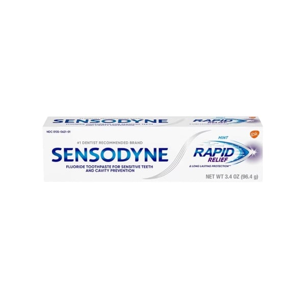  Kem đánh răng Sensodyne Rapid Relief Sensitivity Toothpaste for Sensitive Teeth, Extra Fresh 3.4Oz 96,4g 