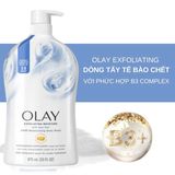  NK - Sữa tắm Olay Exfoliating Moisture with Sea Salt 24HR Moisturizing Body Wash 975mL 33Oz 