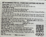 NK - Hộp 10 miếng mặt nạ dưỡng trắng tẩy da chết Banobagi Stem Cell Vitamin Mask Whitening & BHA-AHA 