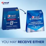  Hộp 28 miếng (14 cặp) dán trắng răng Crest 3D whitestrips 1 week smile trasformation Levels 8 