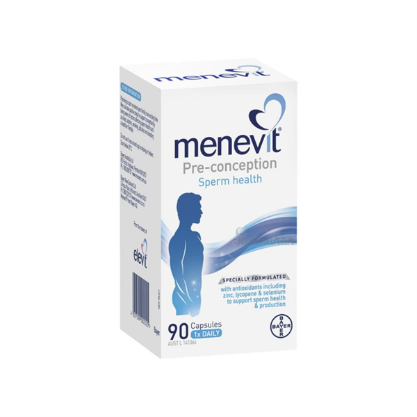  Viên uống hỗ trợ sinh sản nam giới Menevit Pre-conception Sperm Health 90 viên 