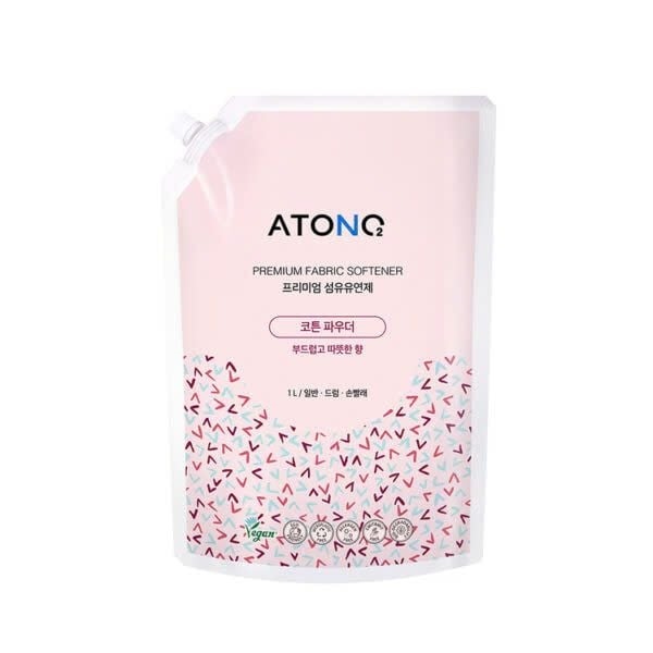  NK - Nước xả vải đậm đặc thuần chay cao cấp Atono2 hương Cotton Powder cho bé từ 0M+ 1000ml dạng túi 