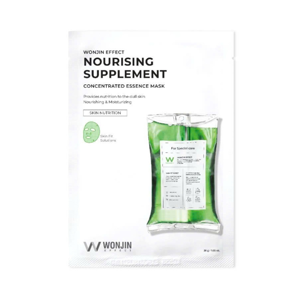  NK - Hộp 30 miếng mặt nạ dịch truyền Axit Amin phục hồi nuôi dưỡng Wonjin Effect Concentrated Essence Mask 380g 