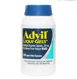  Viên uống giảm đau hạ sốt Advil Liquid Gels Pain Reliever/ Fever Reducer 120 viên 